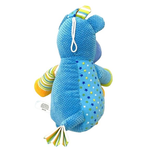 Burton and Burton Plush Hippo Rattle Infant Baby Toy - Picture 4 of 6